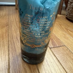Vintage Zodiac Astrology Taurus Anchor Hocking Horoscope Glass Gold Details