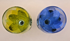 Hand Painted Tulip Glasses 7″ tall (pair)