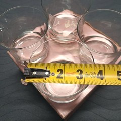 VTG Anchor Hocking Moments Rocks Glasses 10oz Whiskey Lowball Weighted USA 4pack