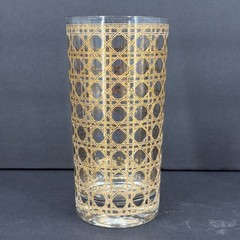 Vintage Cannella by Culver 22k Gold Plated Highball Glass 5 5/8” (Set of 2) EUC