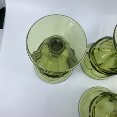 Set of 8 Fostoria Argus Avacodo Green Water Goblets W/ Henry Ford Museum