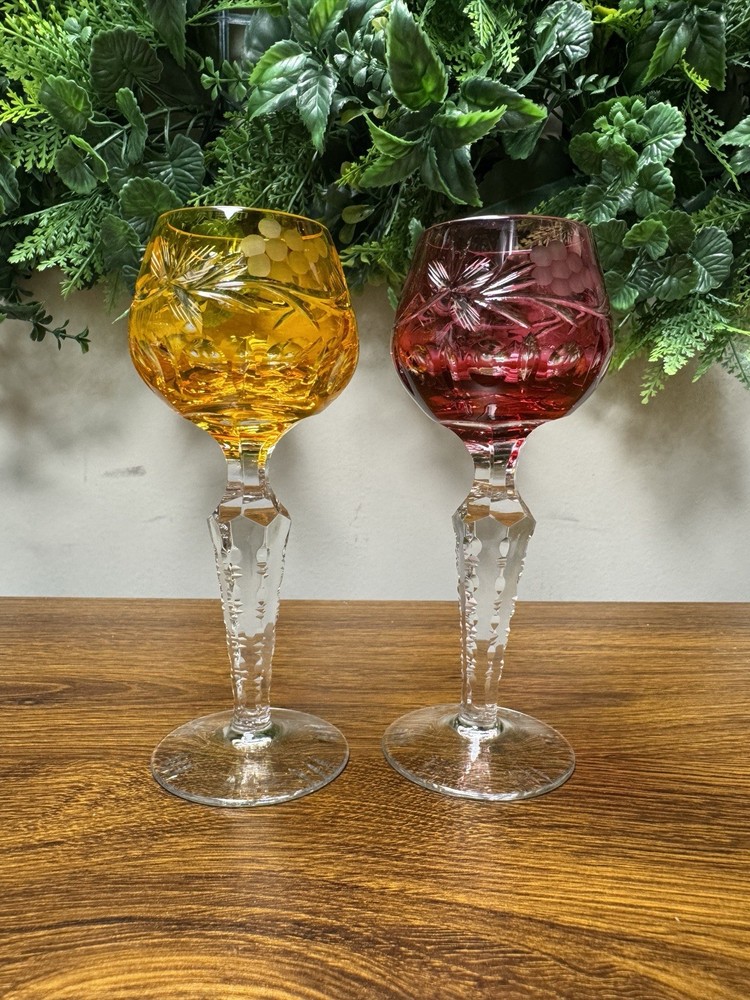 Lausitzer Nachtmann Ajka Emerald Cordial Glass Set Of 2