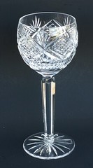Set of 2 Tyrone Vintage Stemmed Crystal Wine Glasses