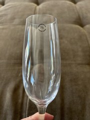 NEW Tiffany & Co Crystal Champagne Flute Made in Italy 5.7Oz