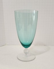 6 ~ BRYCE #935 Vaseline Uranium Glass Iced Tea Glasses Goblets Green Teal