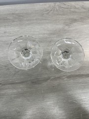 2 Vintage Wine Champagne Sherbet Dessert Glasses 7 1/2 Inches !!