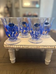 Murano Parfait Glasses Set Of 4 Made In Italy Brand New