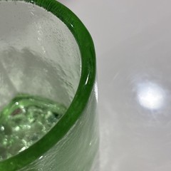 Fire And Light Glass Green Celery On The Rocks Tumbler Recycled Drinking Barware