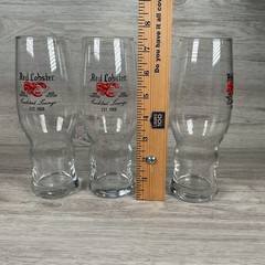 3 Vintage 1968 Red Lobster Cocktail Lounge Tumbler Glasses