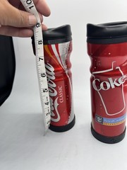 Coca-Cola Classic Coke Royal Caribbean Travel Mugs 7.5″ Cup Set Collectible