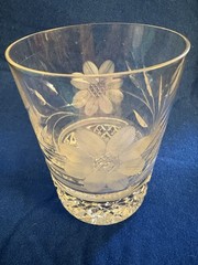 American Brilliant Period Cut Glass Highball Whiskey Glass Possibly Mckee