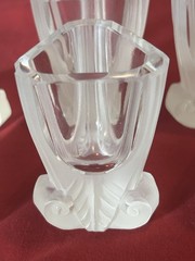 Czech Art Deco Shot Glasses 2 1/2” Hand Blown Set Of 6 2oz