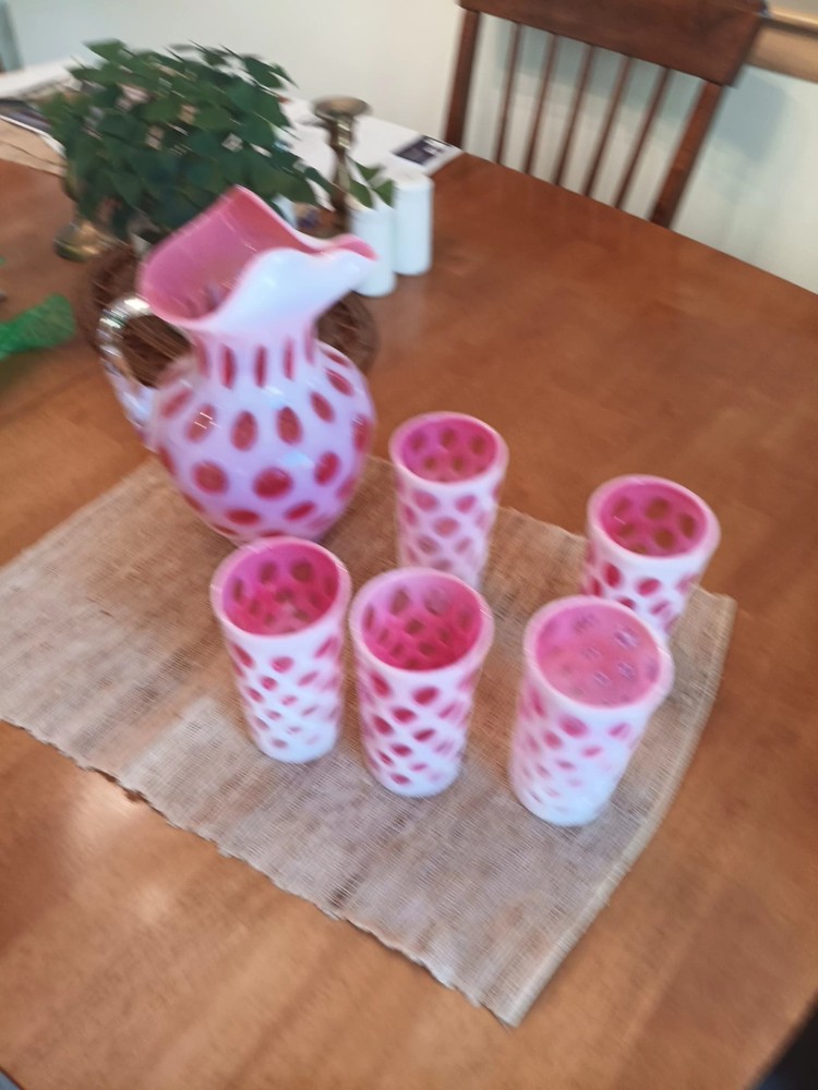 Antique Glass Lemonade Set