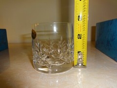 Vintage Bohemia Set of 6 Crystal Tumblers 140ml Wellington Czechoslovakia Boxed