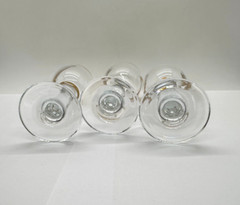 VTG Cristalleria Fratelli Fumo – 24K Gold Trim – Cordial Glasses – Set Of 3