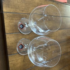 Riedel Crystal Stem Ware 7.5-inch Wine Glasses, Set of 2, Stamped NWT