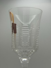 Biarritz Royal Brierley Crystal NEW 8.25” x 3” Wide Wine Glass Goblet
