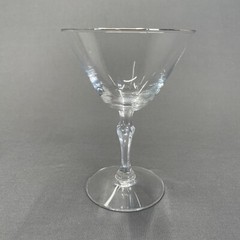 Fostoria Engagement Champagne Tall Sherbet Glass 5.5″ Platinum Trim Replacement