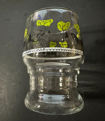 Vintage Horse and Buggy Small Drinking Glass Free Shipping