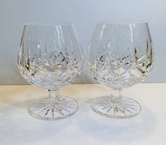 Waterford 🇮🇪 Lismore Crystal Brandy Snifter 5.25” Gothic Mark Heavy ~ Perfect!