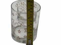 ✨✨Vtg 4 Gold Star Rock Glasses 14 0z rocks.✨✨
