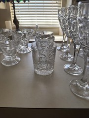 Beautiful Waterford Glasses And Dessert Dishes 20 Pieces All For $100