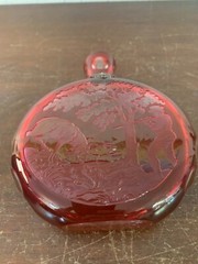 Engraved Crystal Flask from Saint Louis Model 2