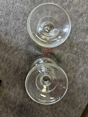 VTG Jumbo Goblet Thick Rim Footed Glass Shrimp Cocktail~lot Of 2 – 1 Coors