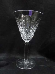 Waterford Crystal Maeve, Vertical & Criss Cross Cuts: Claret Wine, 6 1/2″, As Is
