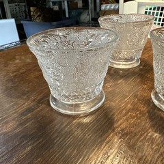 Duncan & Miller Crystal Sandwich Oyster 2 1/2″ 5 oz. Footed Fruit Cup/3