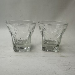 Set Of 2 Libbey St Regis Rock Glasses Mid Century Atomic Drinking Glass