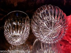 GORGEOUS REALLY CLEAR Crystal CUT GLASS TUMBLE UP Carafe & Tumbler RARE!