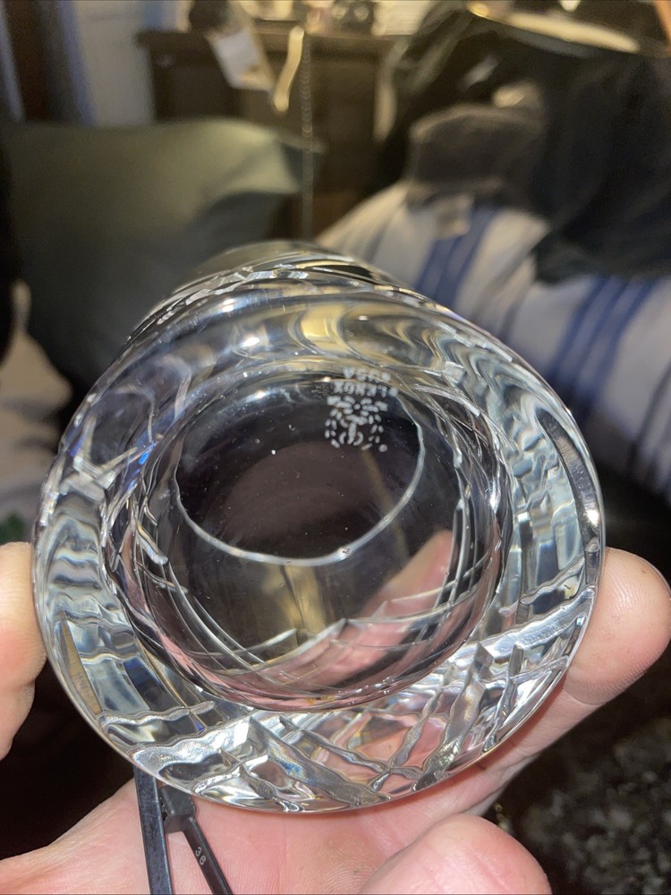 Hamilton Crystal Old Fashion Glasses Set of 4 Vintage