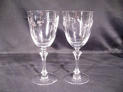 Tiffin Franciscan Dolores Water Goblets Stem 17453 Set of 8