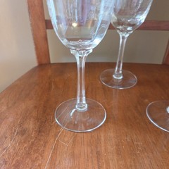 LOT 3 Lenox USA Crystal ‘CASTLE GARDEN’ 10 oz. Water Goblets 7 5/8″