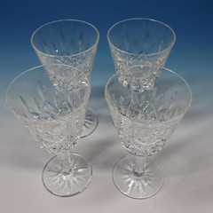 Waterford Crystal – Lismore – 4 Claret Wine Glasses – 5 7/8 inches – 6 Ounces
