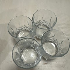 Four (4) Lancer by Arcoroc On The Rocks 10oz Whiskey Glasses 3 1/2″ Tall