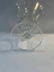 4 Sorrento Champagne Fidenza Vetraria Italy Vintage Italian set of 4 Clear