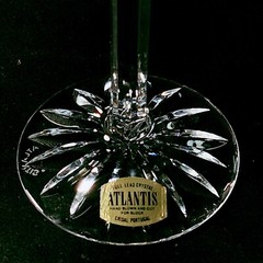 ATLANTIS ISABEL WATER GLASS, Cut Lead Crystal, 7 1/4″, 10 oz, Made In PORTUGAL