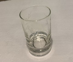 5 Susquehanna Atomic Etched Starburst Juice Glasses 4” Exec Cond