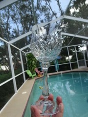 Mikasa Clear Crystal «Chateau» 7″ Water Goblet 10.5oz 40060 Stem Excel Used Cond