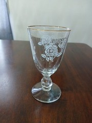 1 Homer Laughlin Queen Esther Glass Cordial