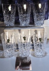 6 NEW VINTAGE WATERFORD CRYSTAL KYLEMORE 12 oz. TUMBLER GLASSES IN ORIGINAL BOX