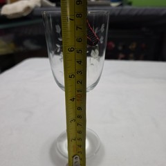 Vintage Crystal Etched Wine Glass 7 1/4″ Delicate Stem Elegant Floral Design