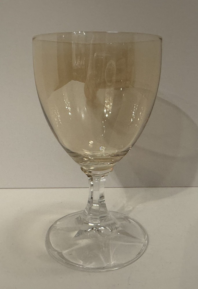 Vintage Schotts-Zwiesel Style, Nektar Topaz Amber, West Germany, Stemmed Glass