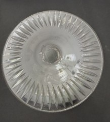 Set of 2 Bohemian Cut to Clear Wine Glasses 1 Aqua 1 Chartreuse 8.25″h Elegant