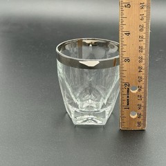 Vintage Silver Band Mid Century Modern Glasses YOU CHOOSE
