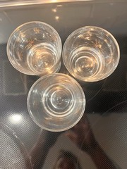 3 Atomic Starburst Retro Rocks Glasses Mcm Star Glow Old Fashioned 1960s