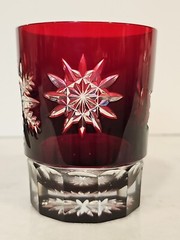 Waterford SNOWFLAKE Snow Crystals RUBY Red Whiskey DOF Double Old Fashioned