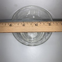 Vintage Set Of 3 Wheat Etched Low Ball Glasses 3” High MCM Heavy Round Bottom